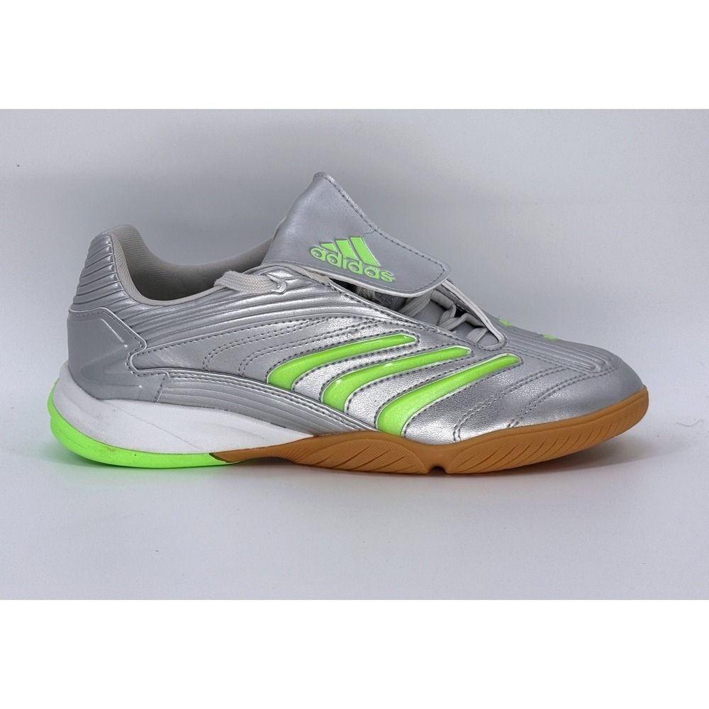 Adidas Predator Sala Women's 6.5 Indoor Soccer Shoes Silver Green JR1636